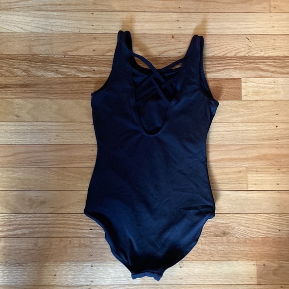 Justice Black Leotard, size 8 - Picture 2 of 2